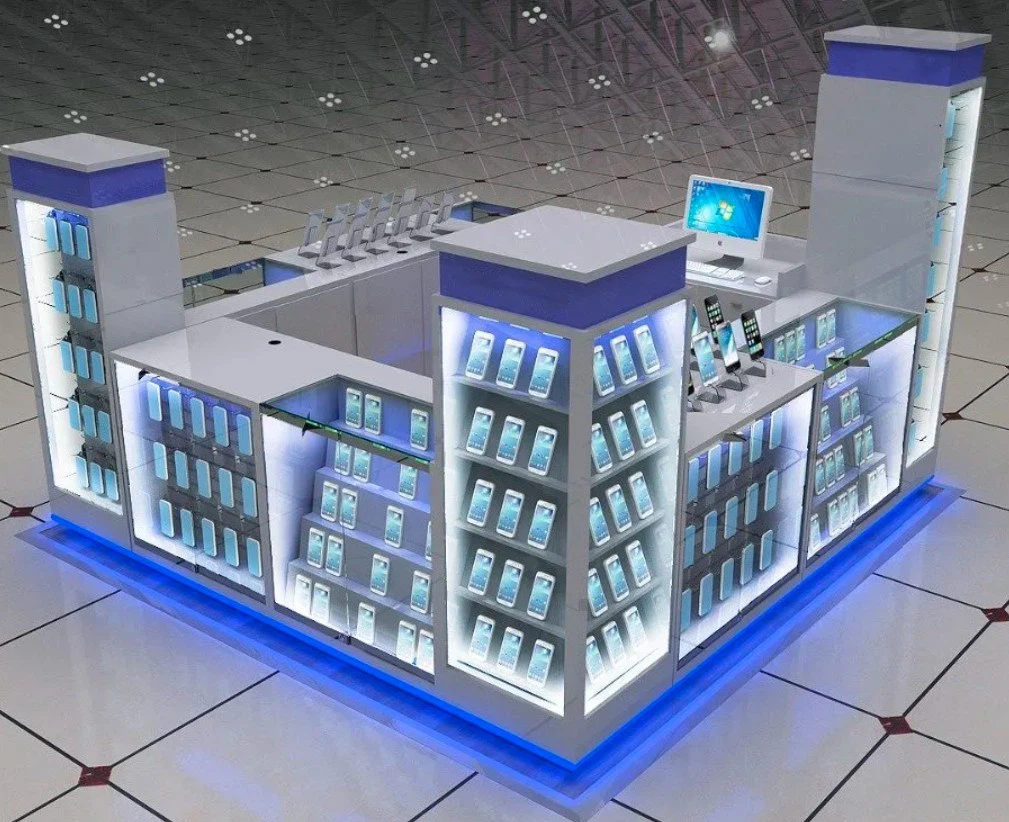 Stainless Steel Phone Display Cabinet