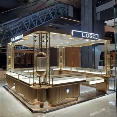 Vitrina za kiosk trgovine z nakitom