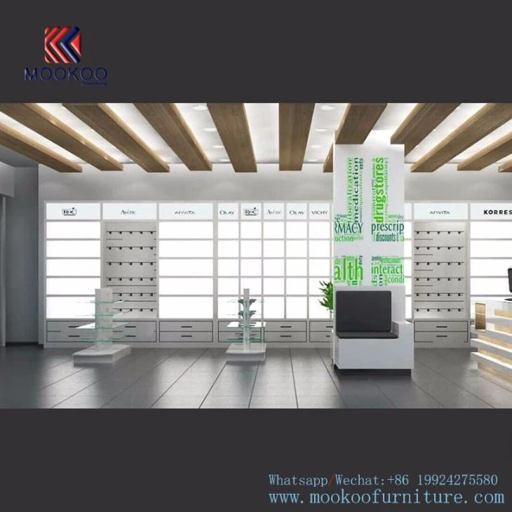 Retail Farmacia Shop Storage Showcase