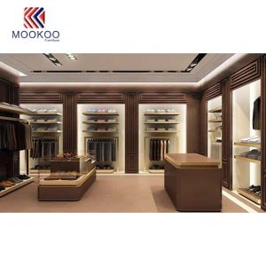 Moška oblačila shop notranje oblikovanje